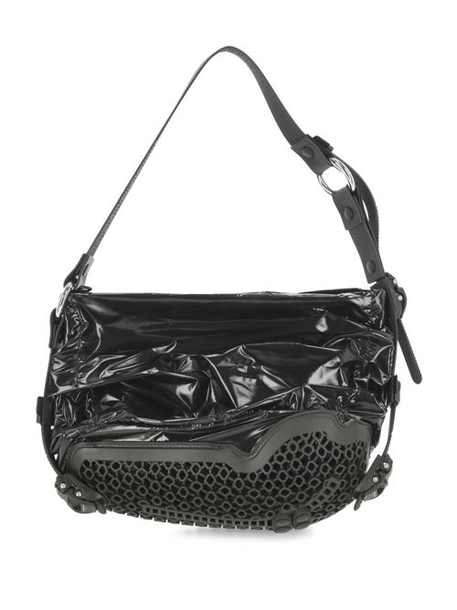 Borsa con dettaglio gommato nero opaco Innerraum | S05BSBKPV00BLACK SHINY/BLACK